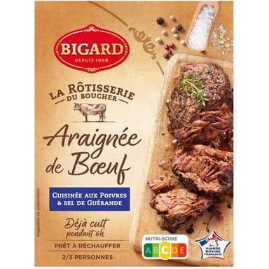 Bigard Araignée de Boeuf Cuisinée au Poivre et Sel de Guérande, 400g