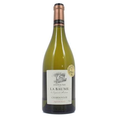 Vin de pays d'Oc Blanc IGP Chardonnay du Domaine de la Baume, 75cl