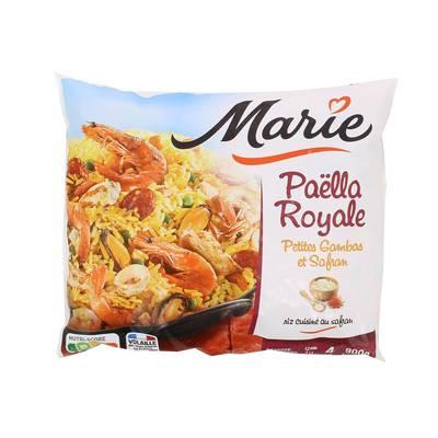 Marie - Paella royale petites gambas et safran avec du riz cuisiné au safran
