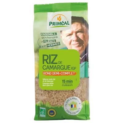 Priméal - Riz Rond 1/2 Complet de Camargue IGP, Bio