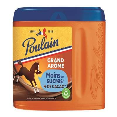 Poulain Poudre Chocolat Grand arôme moins de sucres, 400g
