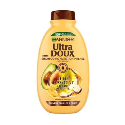 Garnier - Ultra Doux Shampoing nutrition Cheveu Bouclé à Frisé, 300ml
