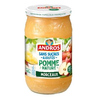 Andros Purée de pommes nature en morceaux, 695g