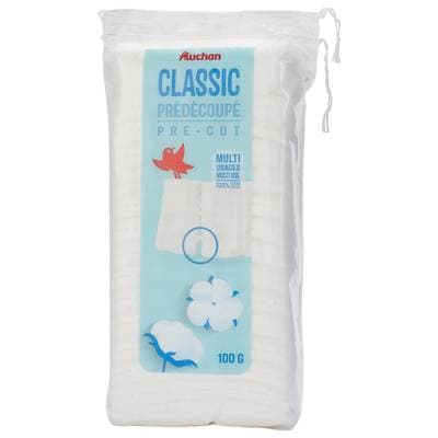 Auchan Cotons prédécoupé, 100g