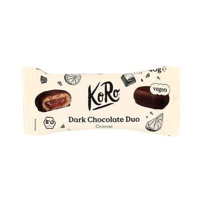 Koro Duo Chocolat Noir et Orange bio, 2x20g