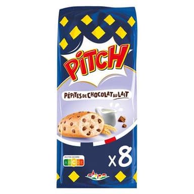 Pasquier Pitch aux Pépites de Chocolat au Lait, 8 brioches - 300g