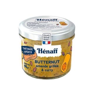 Henaff Tartinade apéritif butternut amande grillée et curry en bocal, 90g
