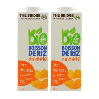 The Bridge Boisson de riz bio à l'amande, Lot de 2x1L