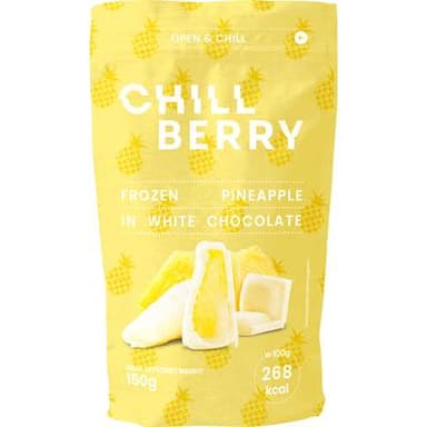 Chill Berry  Ananas enrobé de chocolat blanc, 150g