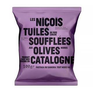 Les niçois Tuiles pois chiches soufflées olives, 100g
