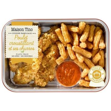 Maison Tino Poulet Croustillant et ses Churros, 600g