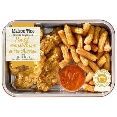 Maison Tino Poulet Croustillant et ses Churros, 600g