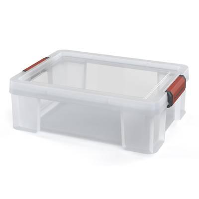 3234530012272 - Sundis - Boîte de rangement rectangulaire transparente Clip & Store