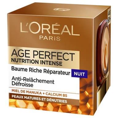 L'Oréal Crème de nuit Riche Réparatrice Age perfect nutrition intense, 50ml