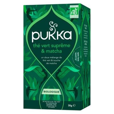 Pukka The vert suprême matcha bio, 20 sachets
