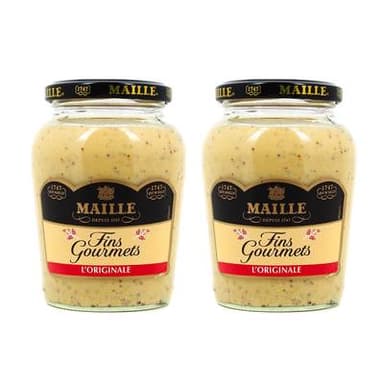 Maille Moutarde Fins Gourmets, Lot de 2x320g