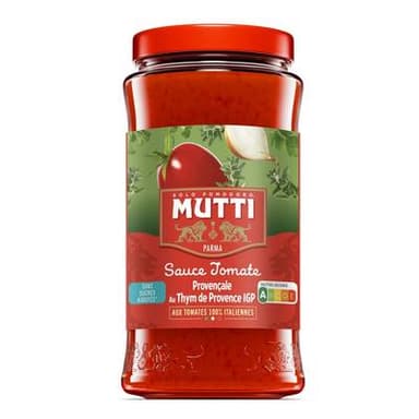 Mutti Sauce Tomate Provencale au Thym de Provence IGP, 400g