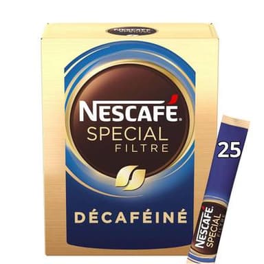 Nescafé Spécial Filtre décaféiné, 25 sachets, 50g