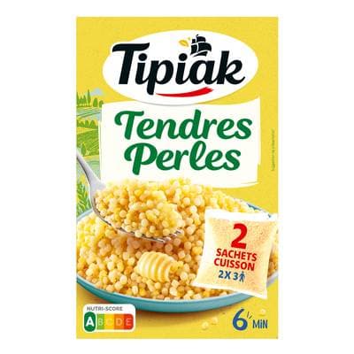 Tipiak Tendres Perles de Blé sachet cuisson, 2x175g