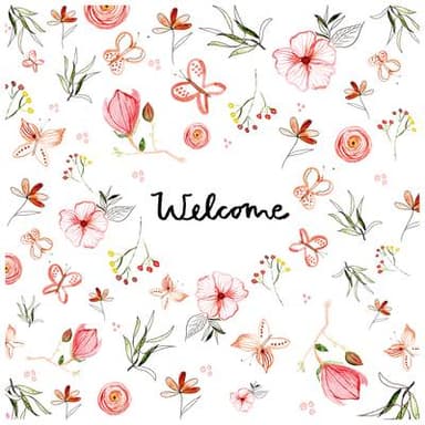 Paperproducts Design Serviette en papier Welcome Napkin, 20 serviettes de 33x33 cm