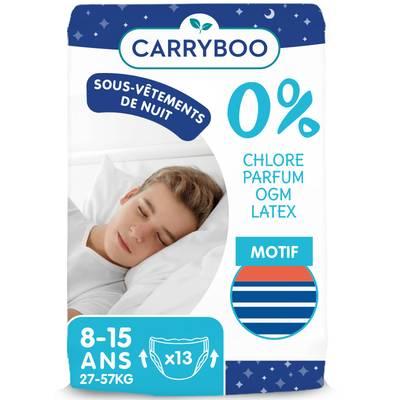 Carryboo - Sous-vêtements de nuit absorbants Garçons 8-15 ans