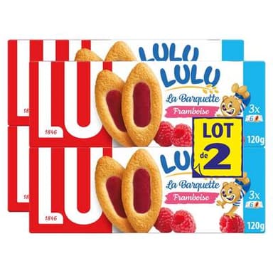 Lu La Barquette de Lulu Framboise, Lot de 2 - 2x120g