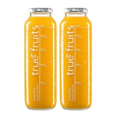 true fruits Smoothie Yellow Mangue Passion, Lot de 2x75cl