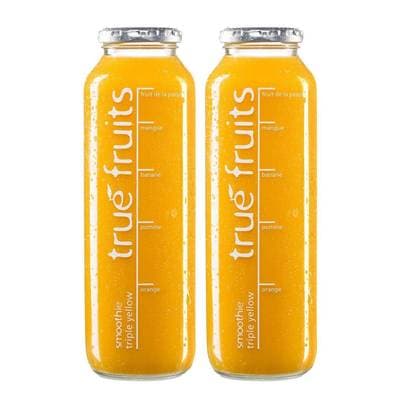 true fruits Smoothie Yellow Mangue Passion, Lot de 2x75cl
