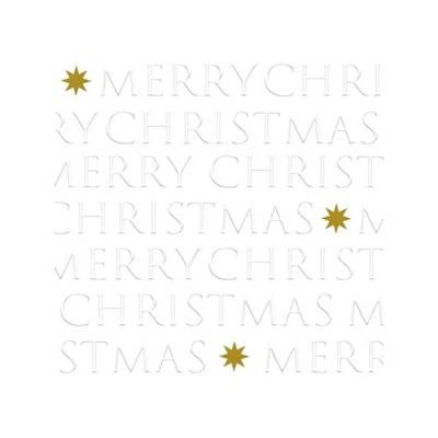 4021766299572 - Paperproducts Design - Serviette papier Christmas Letters pearl relief