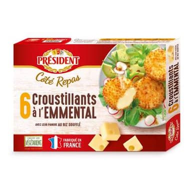 Président Crousti emmental, 6x25g