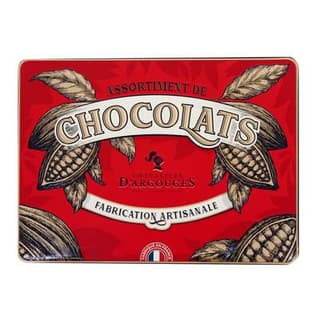 Les Chevaliers d'Argouges Assortiement de chocolat lait, noir et blanc, 300g