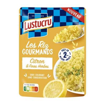 Lustucru Riz Express Citron aux fines herbes Micro-ondes, 220g