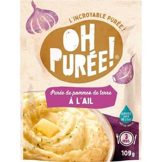 Oh Purée ! Purée de pommes de terre à l'ail, 109g