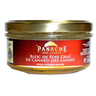Panache Des Landes Bloc de Foie Gras de Canard des Landes IGP, 120g