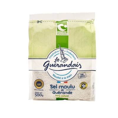 Le Guérandais Sel moulu de Guérande IGP Nature et Progrès, 500g