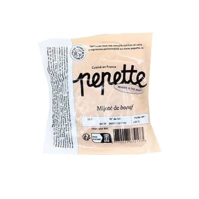 Pepette Chien Repas Frais, Mijoté de Boeuf, 100g