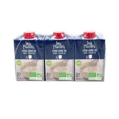 3760099532673 - Lait Plaisirs - Crème liquide Entière 30%mg Bio
