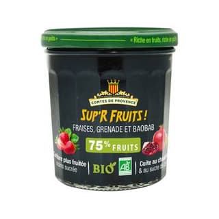 Comtes de Provence Confiture Fraises Grenade Baobab Bio, 350g