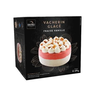 Erhard Vacherin vanille fraise, 430g