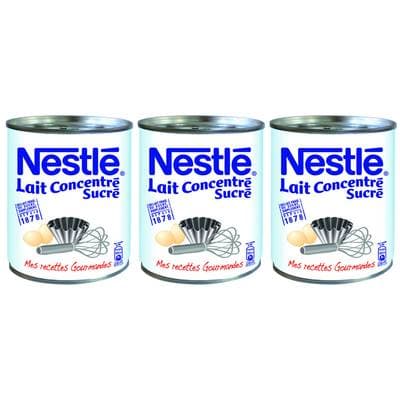 Nestlé Lait concentré sucré, Lot de 3x397g
