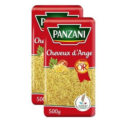 Panzani Pâtes Cheveux d'ange, Lot de 2x500g