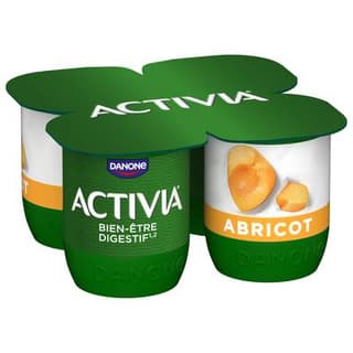 Activia Yaourt bifidus abricots, 4x125g