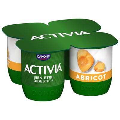 Activia Yaourt bifidus abricots, 4x125g