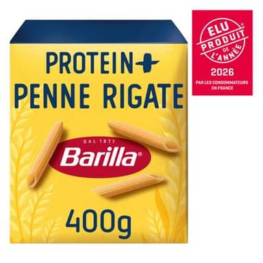 Barilla Protein Plus Pâtes Penne Rigate Protein+ Premium, 400g