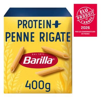 Barilla Protein Plus Pâtes Penne Rigate Protein+ Premium, 400g