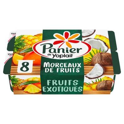 Panier de Yoplait Yaourts fruits exotiques morceaux de fruits, 8x125g