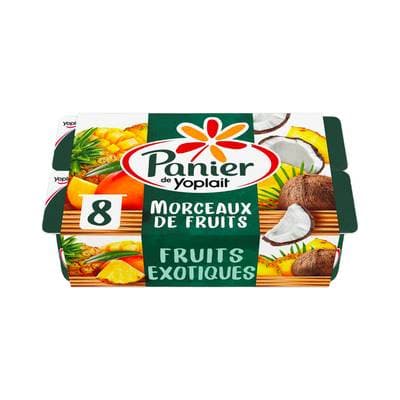 Panier de Yoplait Yaourts fruits exotiques morceaux de fruits, 8x125g