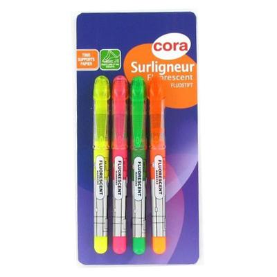 3257982266673 - Cora - Surligneurs couleurs assorties