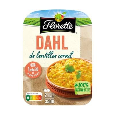 Florette DAHL de lentilles Corail, 2x175g