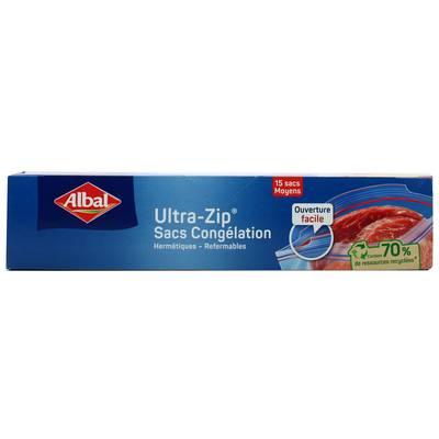  - Albal - Sacs congélation Ultra-Zip - ouverture facile